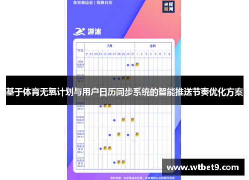 基于体育无氧计划与用户日历同步系统的智能推送节奏优化方案